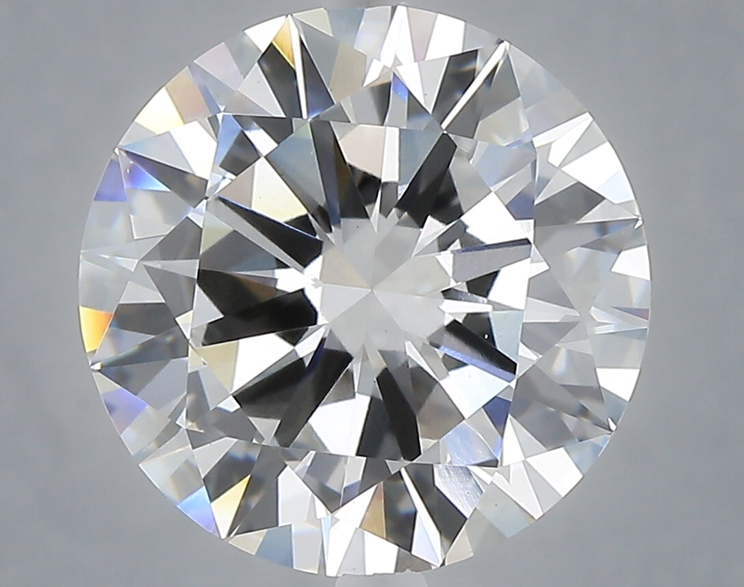 6.01 Carat Round Shaped, Excellent Cut, E Color, VS1 Clarity, IGI Certified Lab Grown Diamond