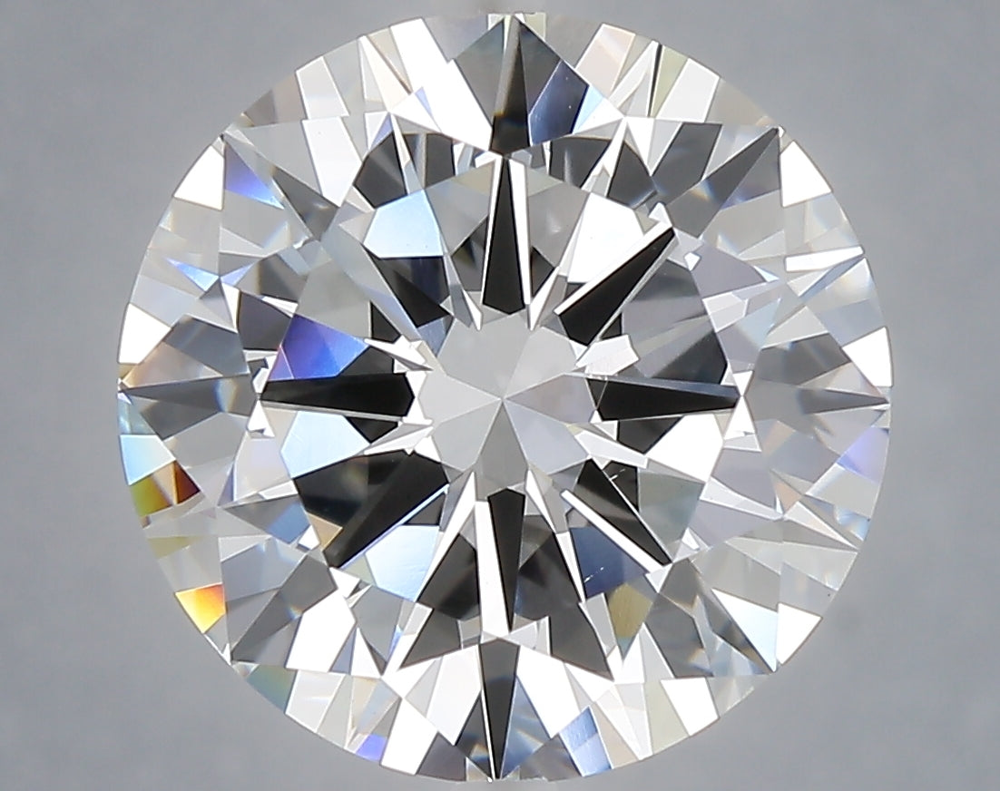 6.01 Carat Round Shaped, Ideal Cut, F Color, VS1 Clarity, IGI Certified Lab Grown Diamond