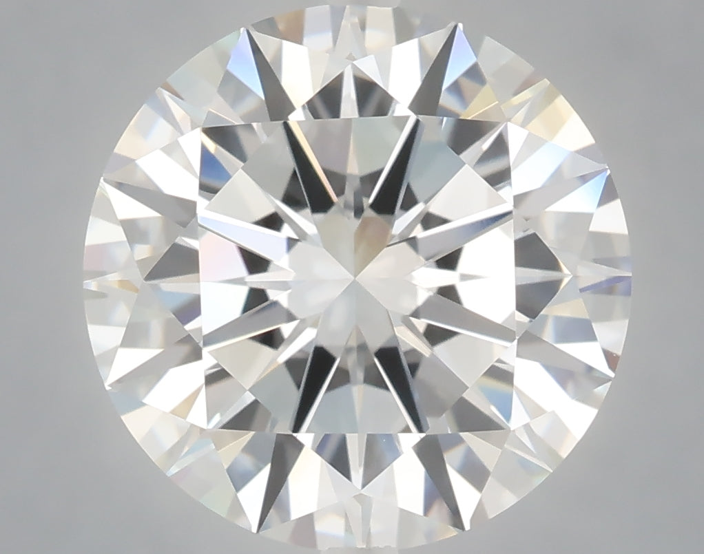 6.02 Carat Round Shaped, Excellent Cut, F Color, VVS2 Clarity, IGI Certified Lab Grown Diamond