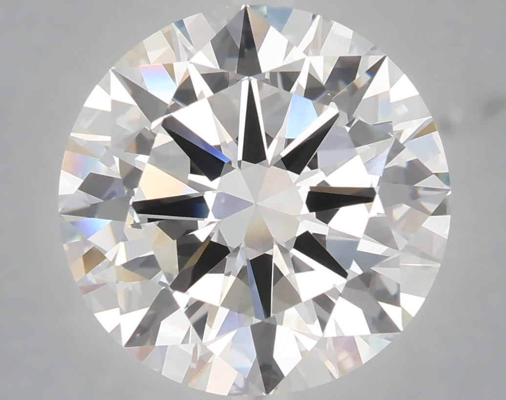 6.08 Carat Round Shaped, Excellent Cut, F Color, VVS2 Clarity, IGI Certified Lab Grown Diamond