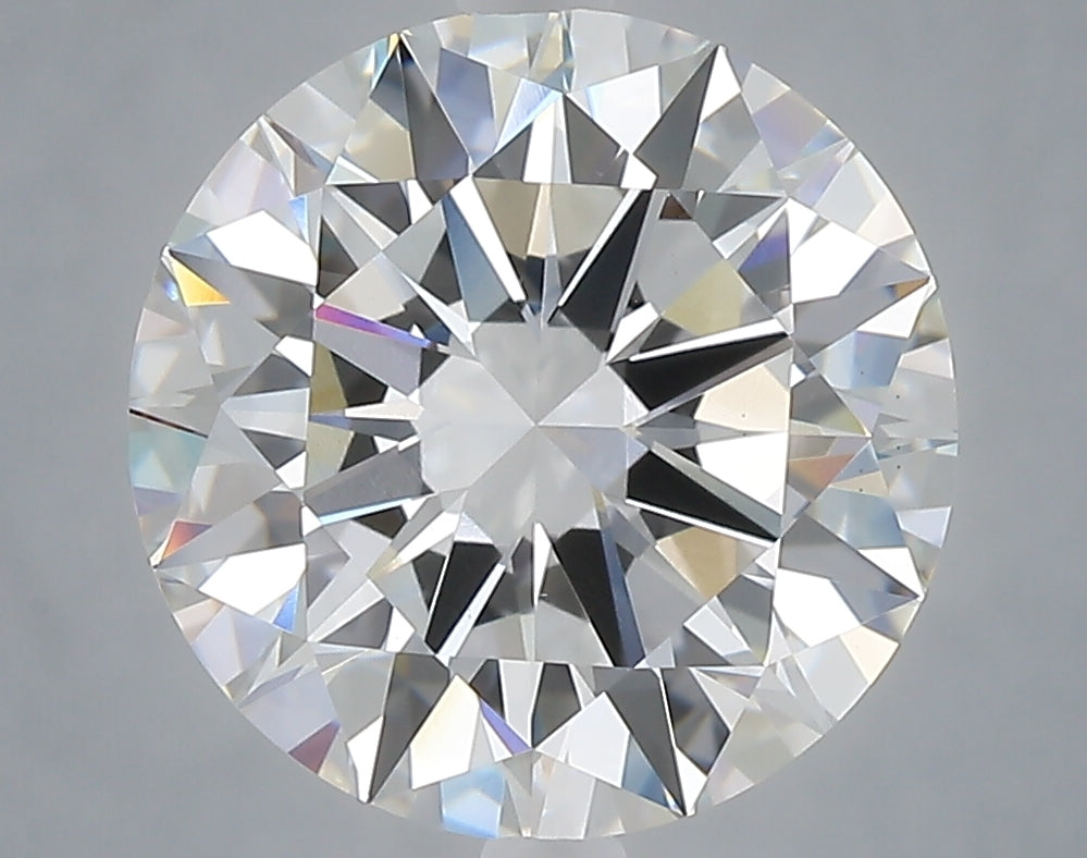 5.02 Carat Round Shaped, Excellent Cut, E Color, VS1 Clarity, IGI Certified Lab Grown Diamond