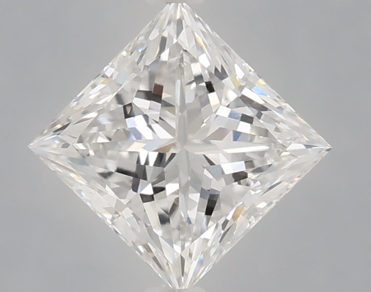 1.10 Carat Princess Shaped, Ideal Cut, D Color, VVS2 Clarity, IGI Certified Lab Grown Diamond