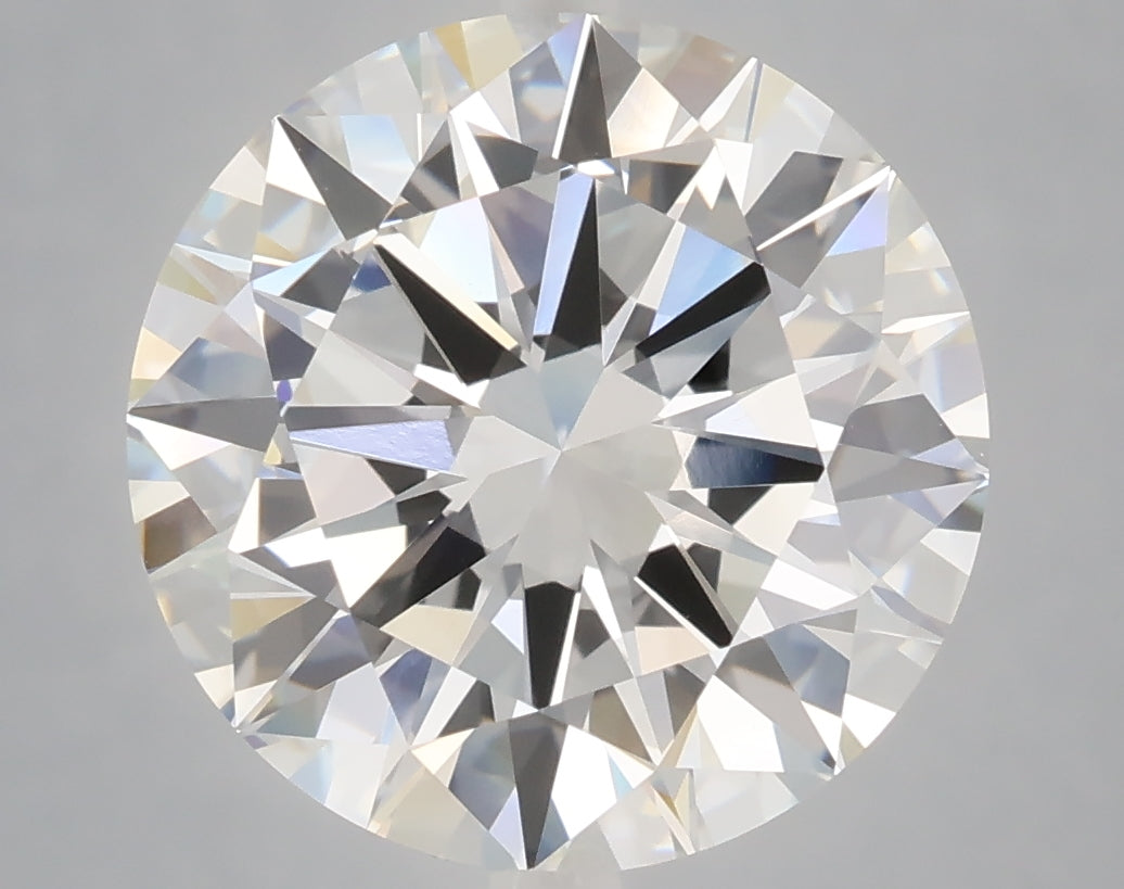 6.01 Carat Round Shaped, Excellent Cut, E Color, VVS2 Clarity, IGI Certified Lab Grown Diamond