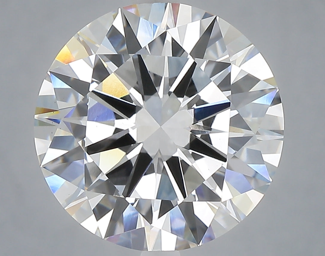 6.05 Carat Round Shaped, Excellent Cut, E Color, VS1 Clarity, IGI Certified Lab Grown Diamond
