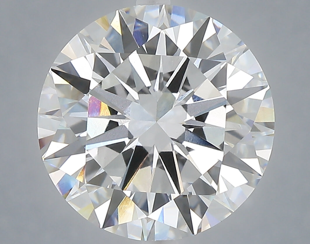 6.02 Carat Round Shaped, Excellent Cut, E Color, VVS2 Clarity, IGI Certified Lab Grown Diamond