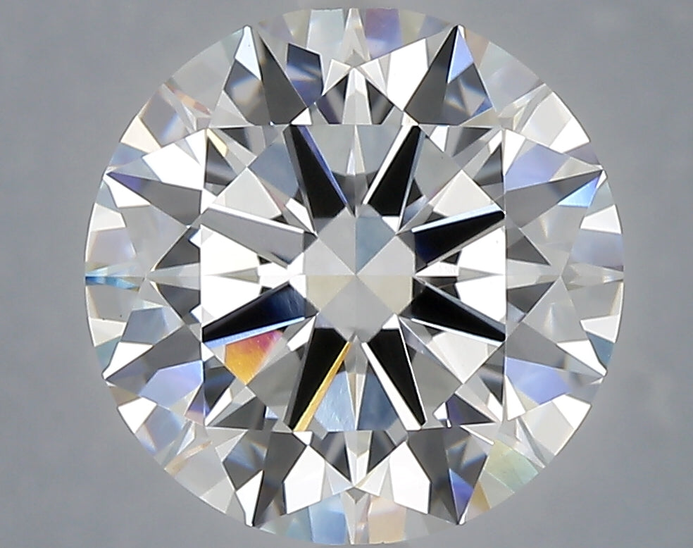 5.03 Carat Round Shaped, Excellent Cut, F Color, VVS2 Clarity, IGI Certified Lab Grown Diamond