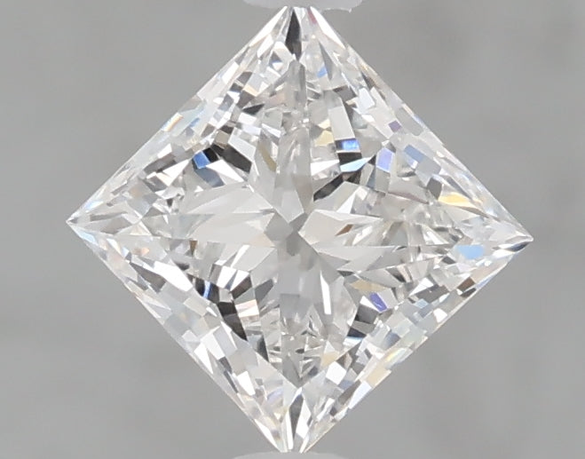 1.09 Carat Princess Shaped, Ideal Cut, D Color, VVS2 Clarity, IGI Certified Lab Grown Diamond