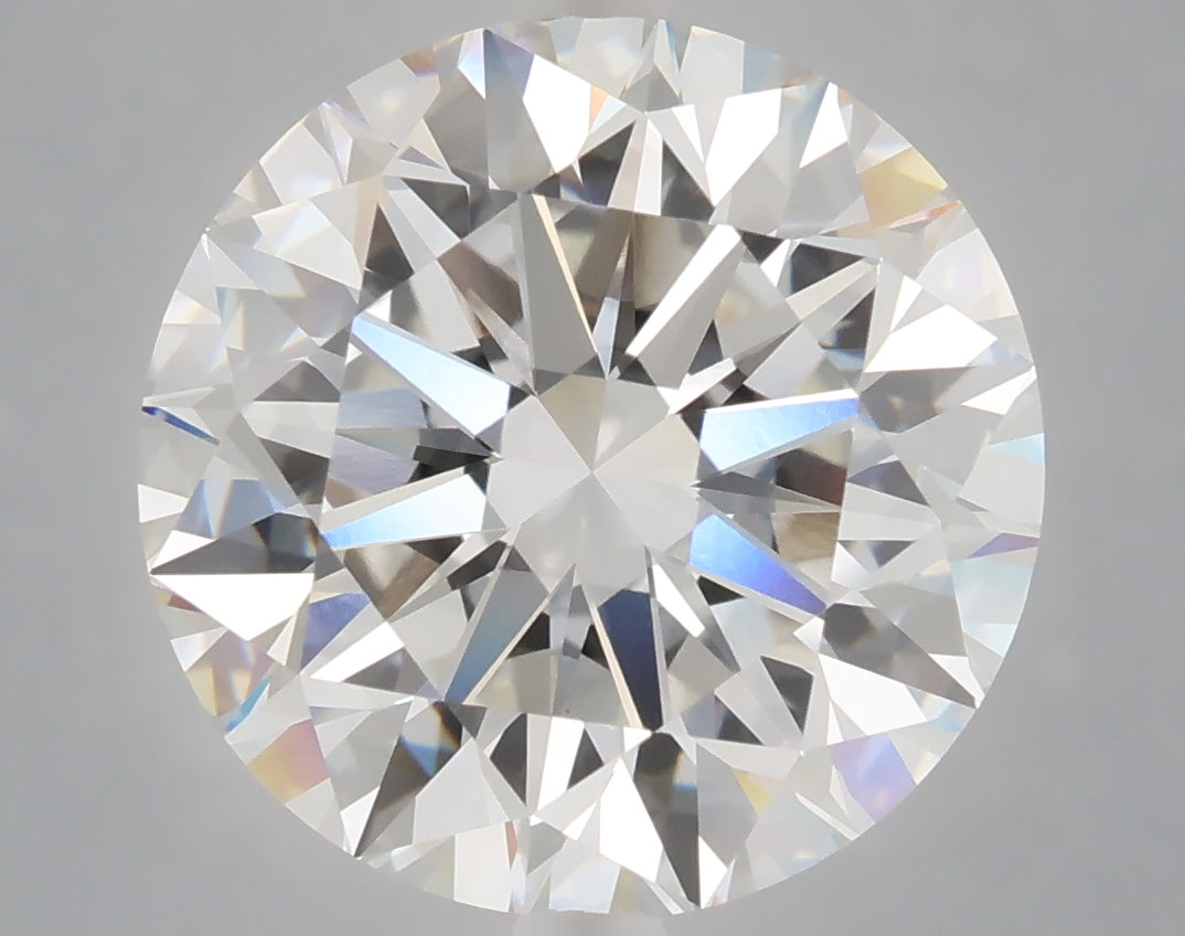 7.05 Carat Round Shaped, Excellent Cut, F Color, VVS2 Clarity, IGI Certified Lab Grown Diamond