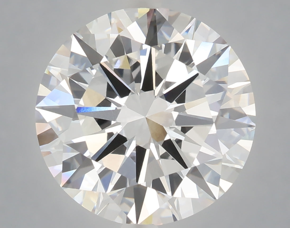 7.03 Carat Round Shaped, Excellent Cut, F Color, VVS2 Clarity, IGI Certified Lab Grown Diamond