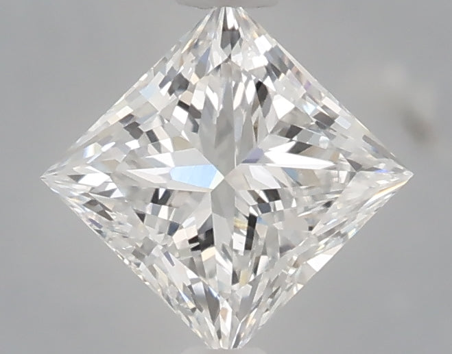 1.10 Carat Princess Shaped, Ideal Cut, D Color, VVS2 Clarity, IGI Certified Lab Grown Diamond