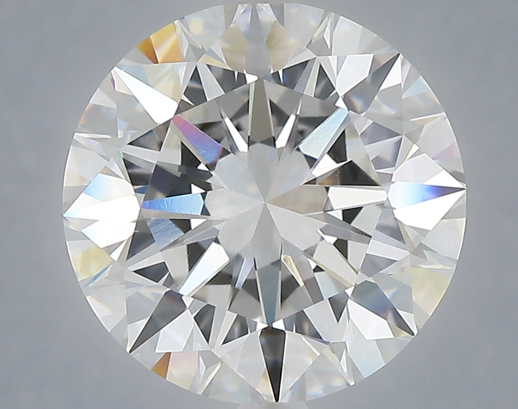6.07 Carat Round Shaped, Excellent Cut, E Color, VVS2 Clarity, IGI Certified Lab Grown Diamond