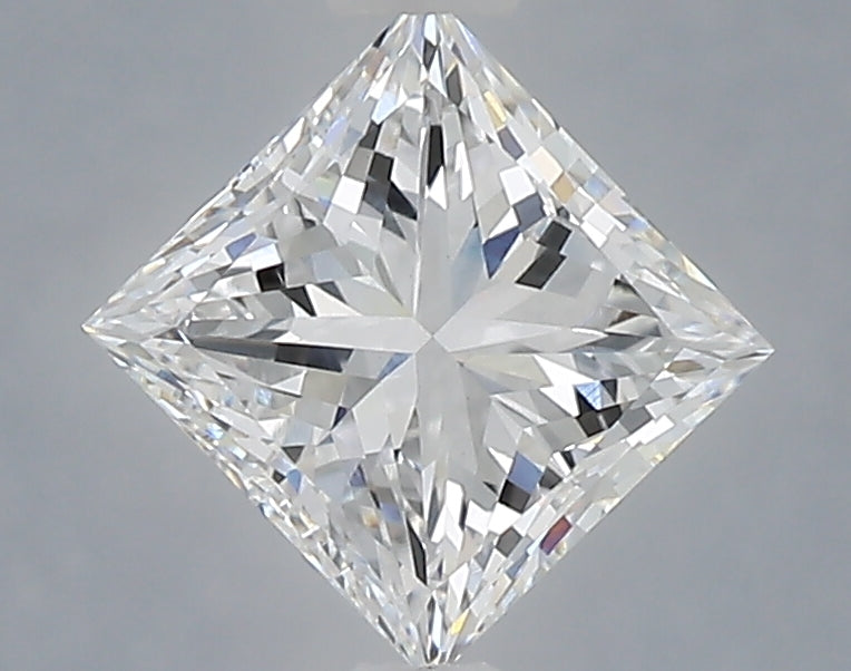 1.53 Carat Princess Shaped, Excellent Cut, D Color, VVS2 Clarity, IGI Certified Lab Grown Diamond