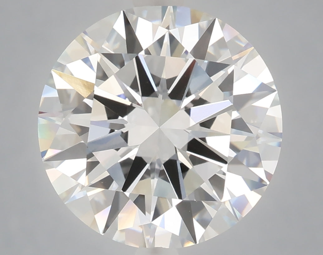 6.02 Carat Round Shaped, Excellent Cut, E Color, VVS2 Clarity, IGI Certified Lab Grown Diamond