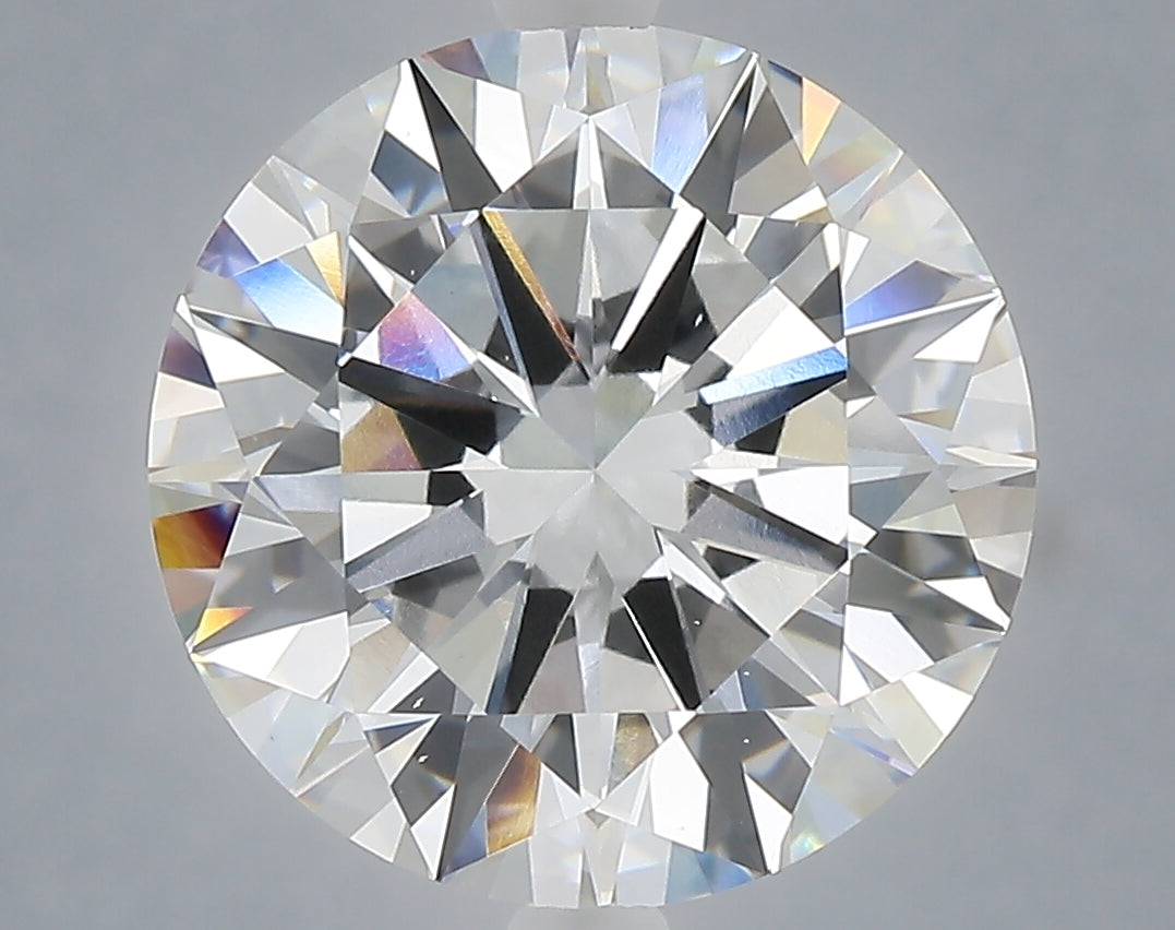 6.01 Carat Round Shaped, Excellent Cut, E Color, VS1 Clarity, IGI Certified Lab Grown Diamond
