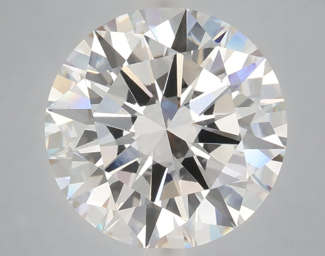 6.01 Carat Round Shaped, Excellent Cut, F Color, VS1 Clarity, IGI Certified Lab Grown Diamond