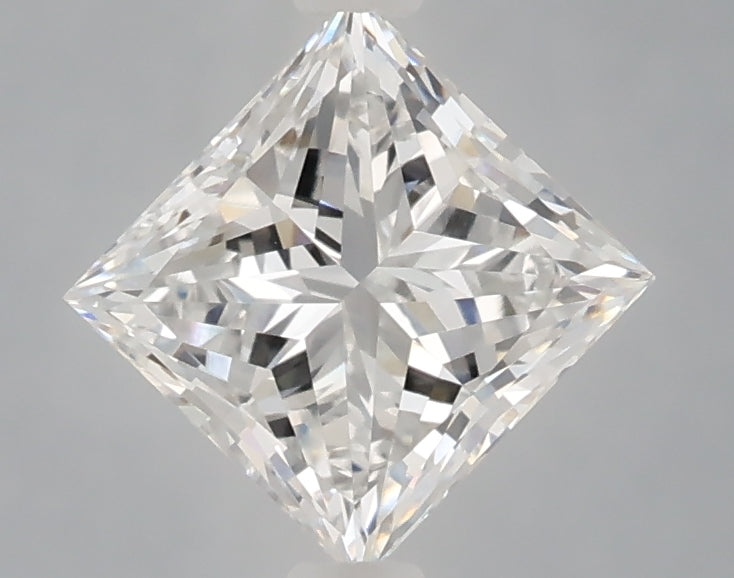 1.54 Carat Princess Shaped, Excellent Cut, D Color, VVS2 Clarity, IGI Certified Lab Grown Diamond