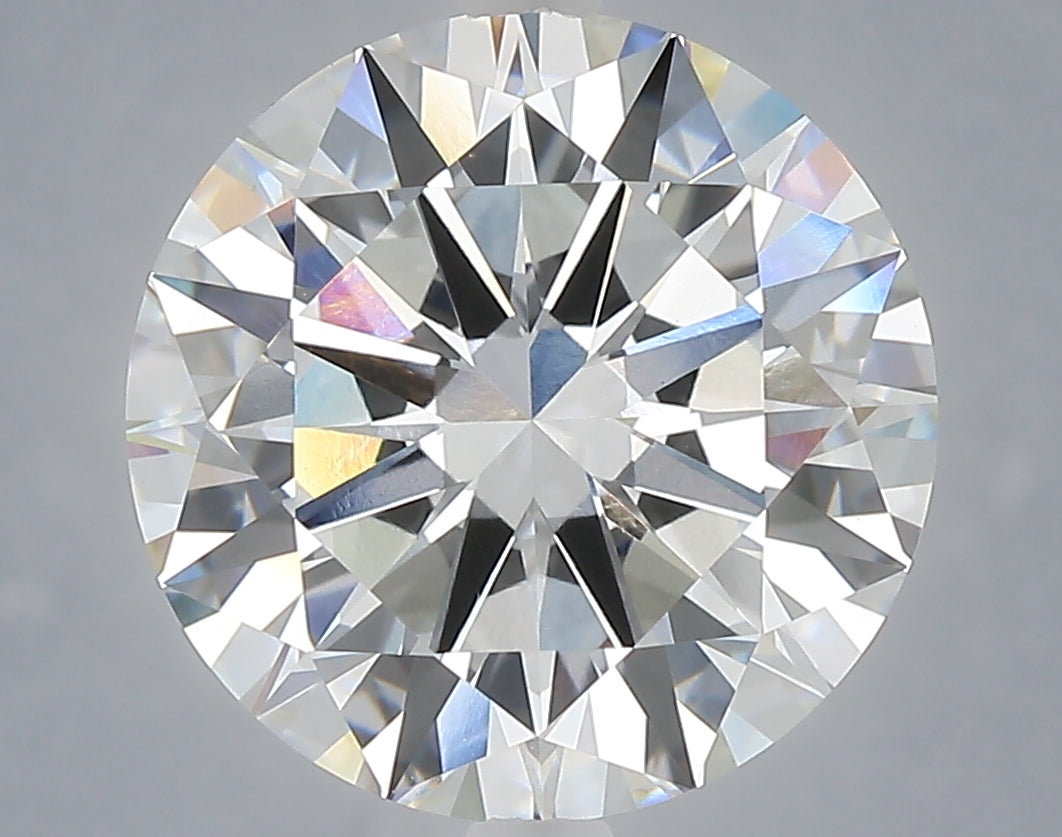 6.01 Carat Round Shaped, Excellent Cut, E Color, VVS2 Clarity, IGI Certified Lab Grown Diamond