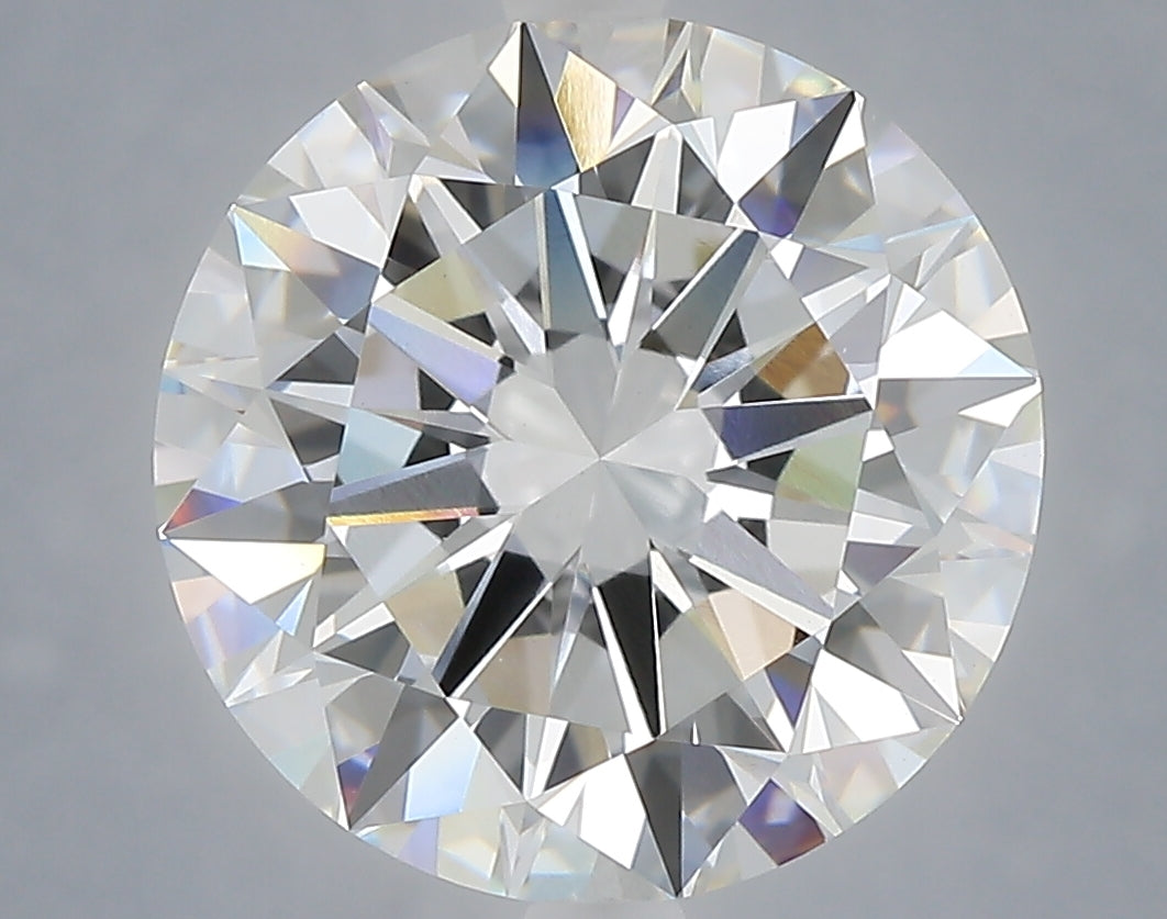 6.01 Carat Round Shaped, Excellent Cut, E Color, VVS2 Clarity, IGI Certified Lab Grown Diamond