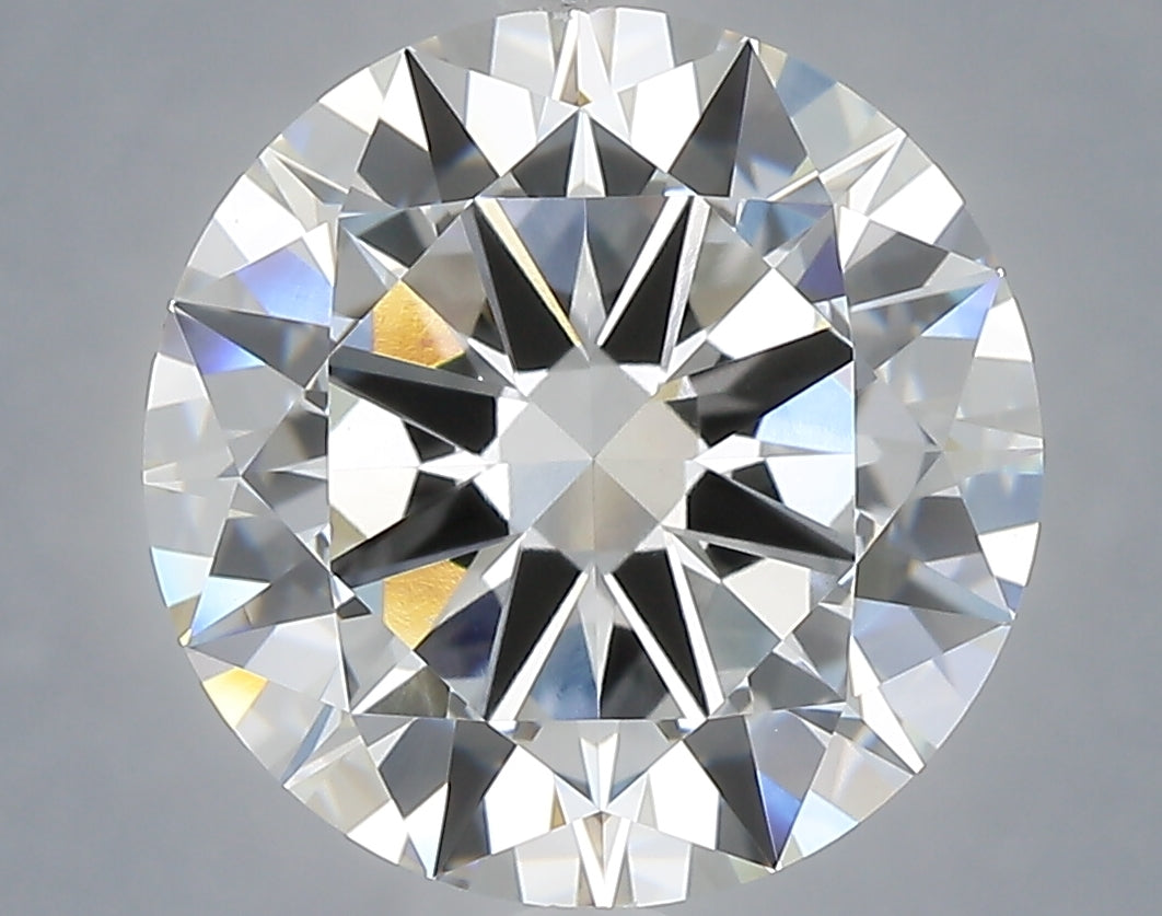 6.02 Carat Round Shaped, Excellent Cut, E Color, VVS2 Clarity, IGI Certified Lab Grown Diamond