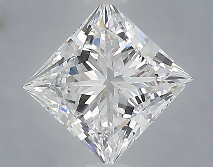 1.07 Carat Princess Shaped, Ideal Cut, E Color, VVS1 Clarity, IGI Certified Lab Grown Diamond