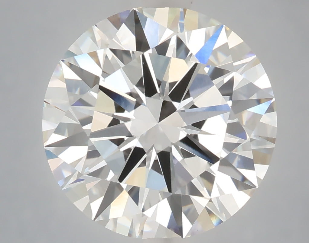 6.01 Carat Round Shaped, Excellent Cut, F Color, VVS2 Clarity, IGI Certified Lab Grown Diamond