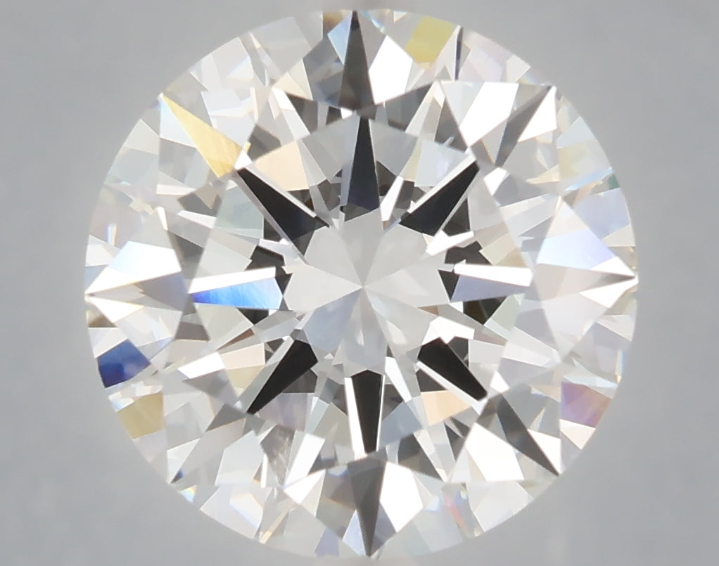6.09 Carat Round Shaped, Excellent Cut, F Color, VVS2 Clarity, IGI Certified Lab Grown Diamond