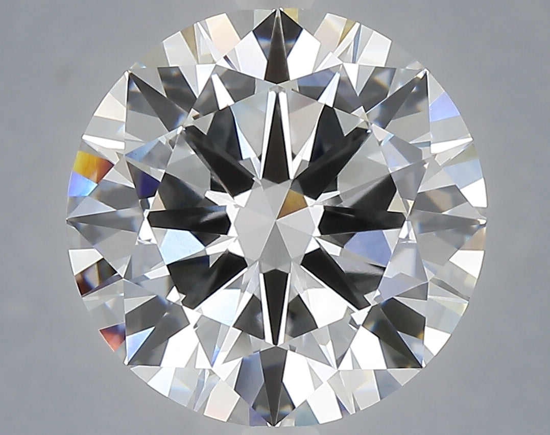 6.06 Carat Round Shaped, Excellent Cut, E Color, VVS2 Clarity, IGI Certified Lab Grown Diamond