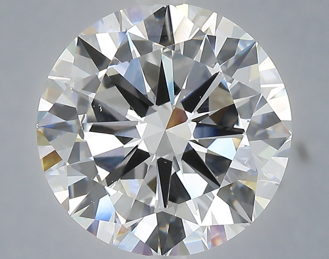 6.01 Carat Round Shaped, Very Good Cut, F Color, VS1 Clarity, IGI Certified Lab Grown Diamond