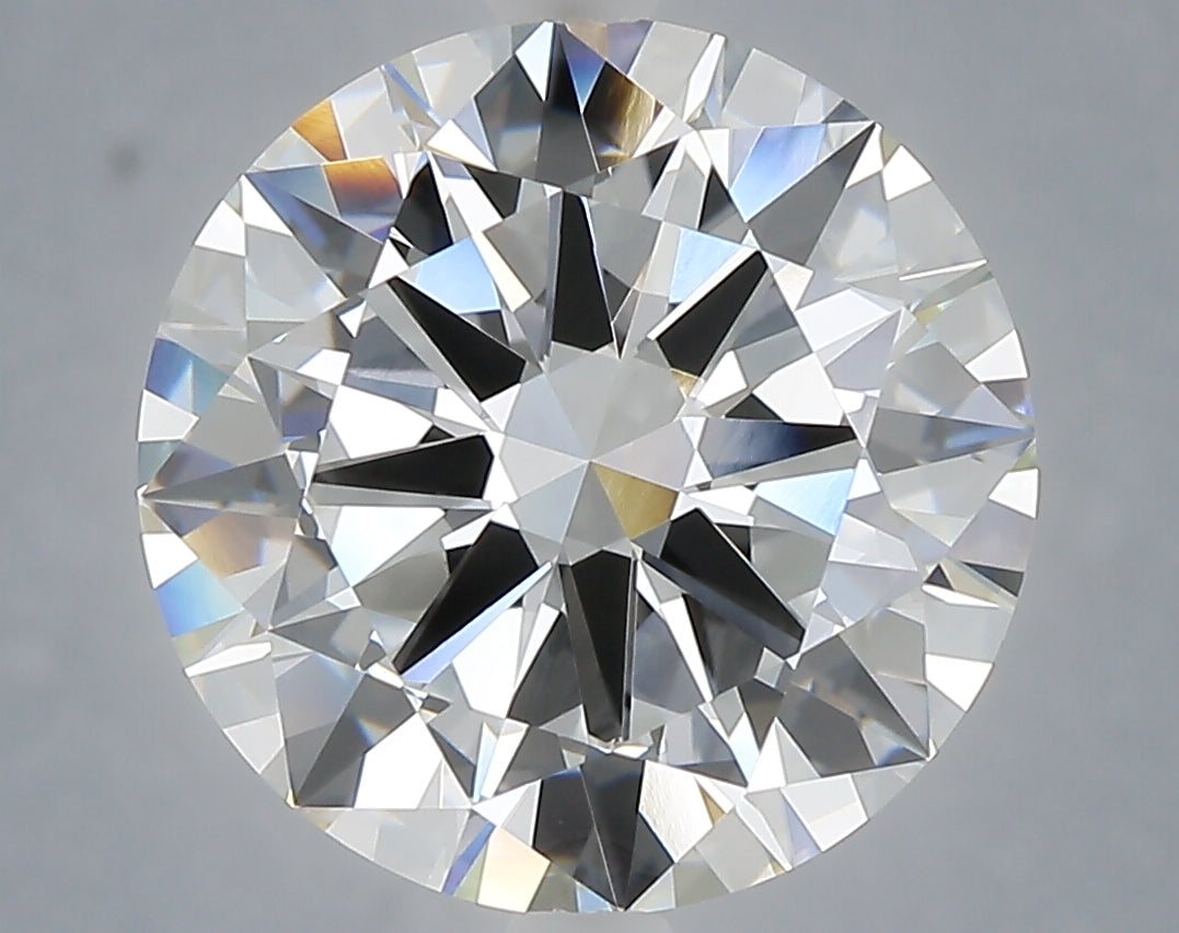 6.02 Carat Round Shaped, Excellent Cut, E Color, VVS2 Clarity, IGI Certified Lab Grown Diamond