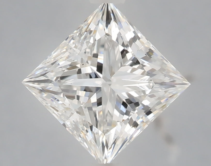 2.52 Carat Princess Shaped, Ideal Cut, D Color, VS2 Clarity, IGI Certified Lab Grown Diamond