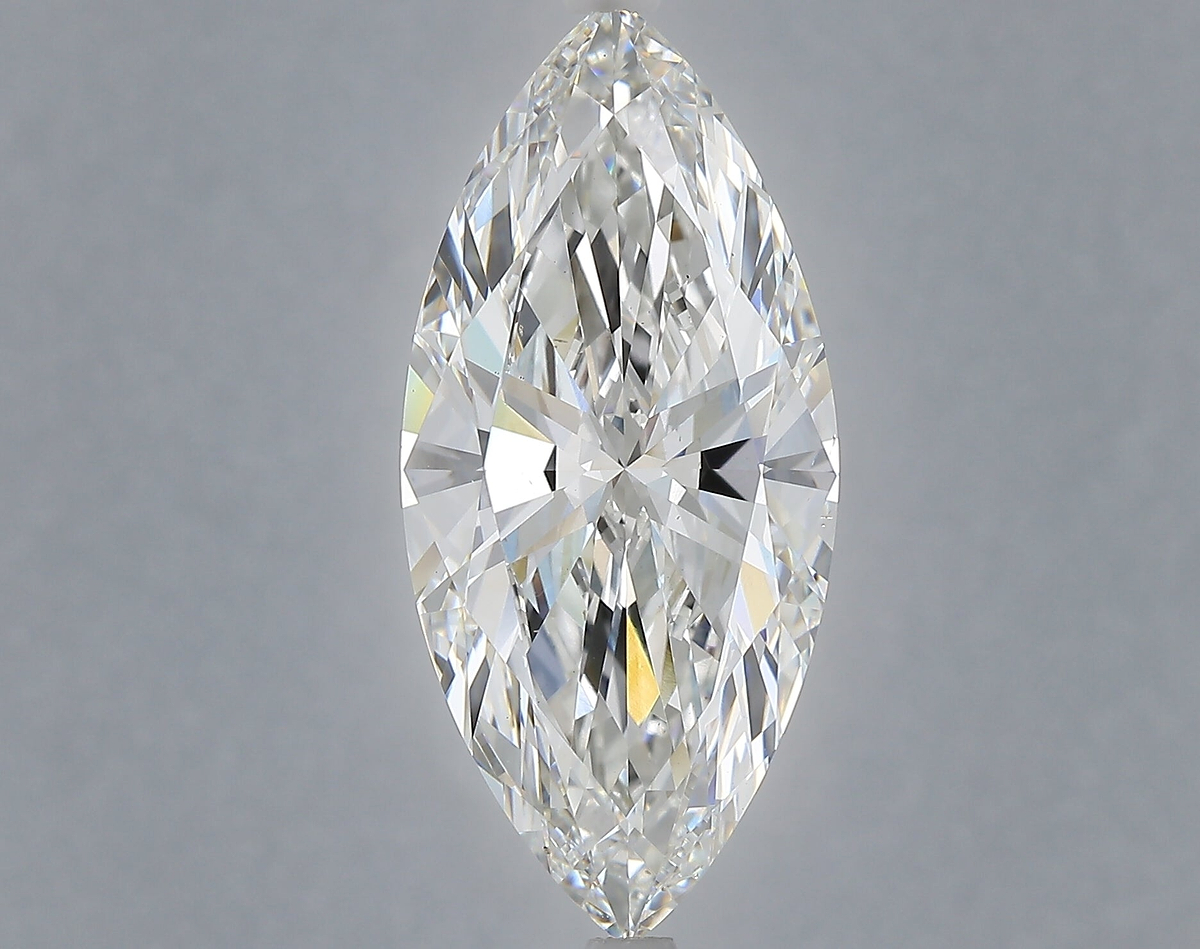 6.07 Carat Marquise Shaped, Ideal Cut, E Color, VS2 Clarity, IGI Certified Lab Grown Diamond