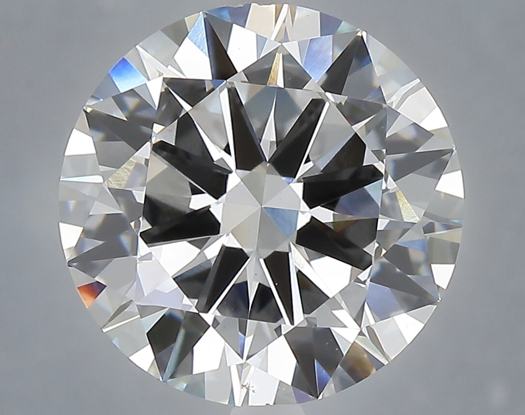 6.01 Carat Round Shaped, Excellent Cut, E Color, VVS2 Clarity, IGI Certified Lab Grown Diamond