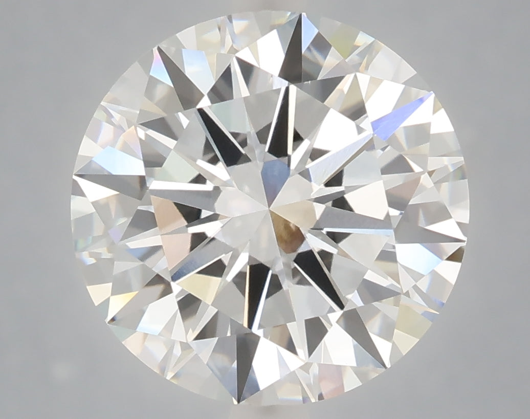 6.01 Carat Round Shaped, Excellent Cut, F Color, VVS2 Clarity, IGI Certified Lab Grown Diamond
