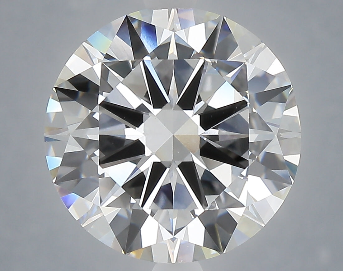 6.00 Carat Round Shaped, Excellent Cut, E Color, VVS2 Clarity, IGI Certified Lab Grown Diamond