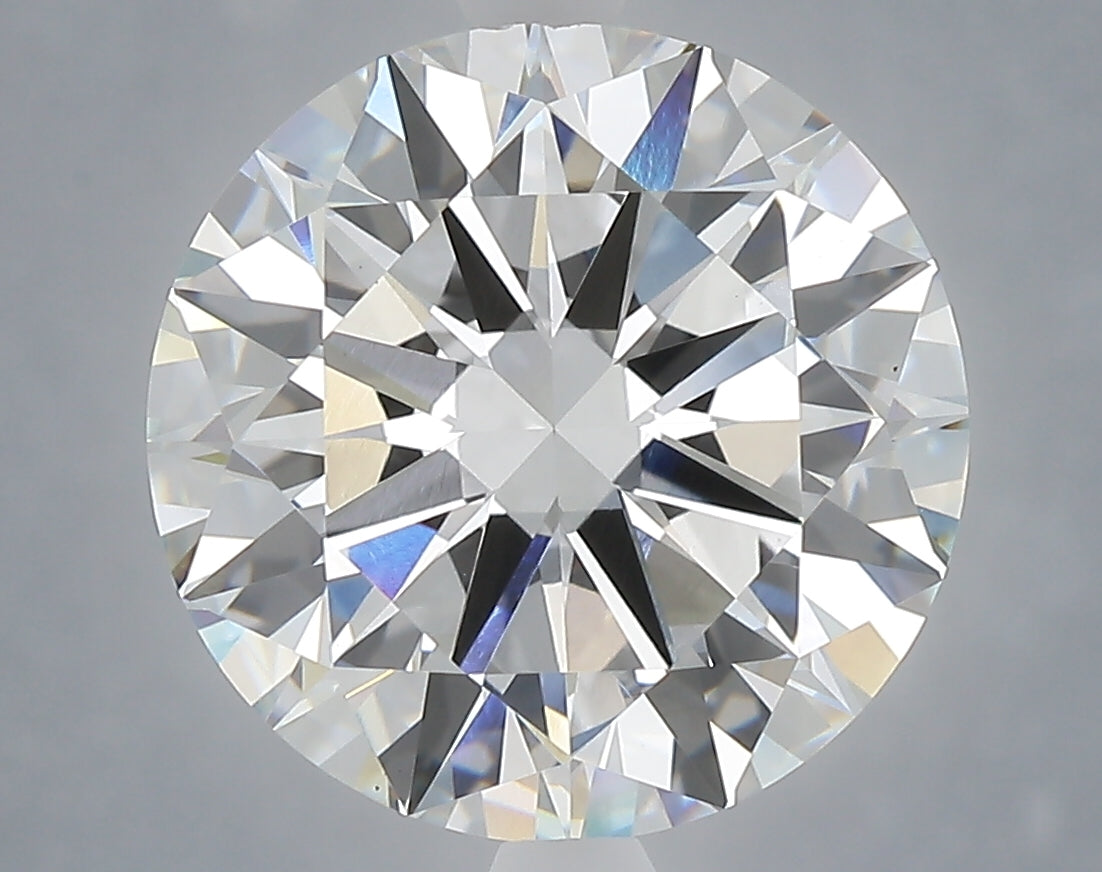 6.09 Carat Round Shaped, Excellent Cut, E Color, VS1 Clarity, IGI Certified Lab Grown Diamond
