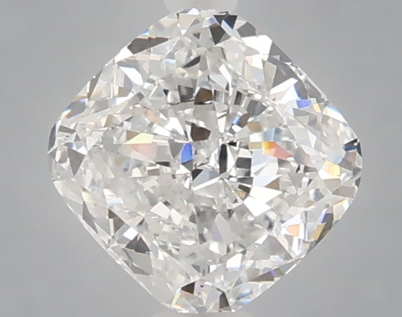 1.08 Carat Cushion Shaped, Ideal Cut, D Color, VVS2 Clarity, IGI Certified Lab Grown Diamond