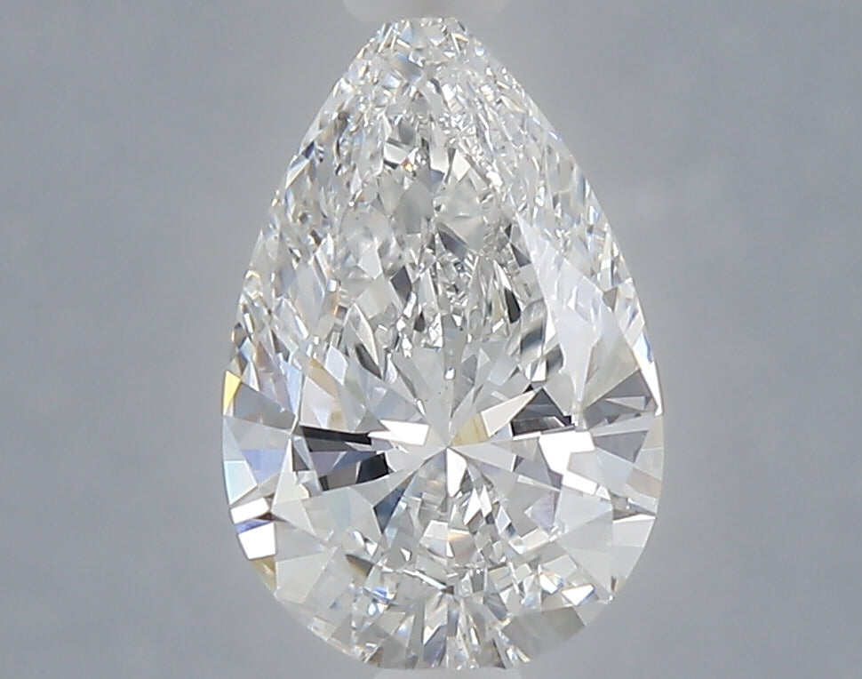 1.08 Carat Pear Shaped, Excellent Cut, D Color, VVS2 Clarity, IGI Certified Lab Grown Diamond
