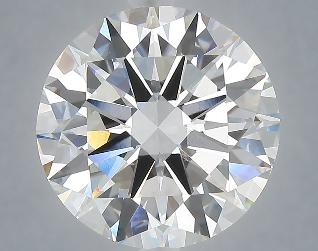 6.00 Carat Round Shaped, Excellent Cut, F Color, VVS2 Clarity, IGI Certified Lab Grown Diamond