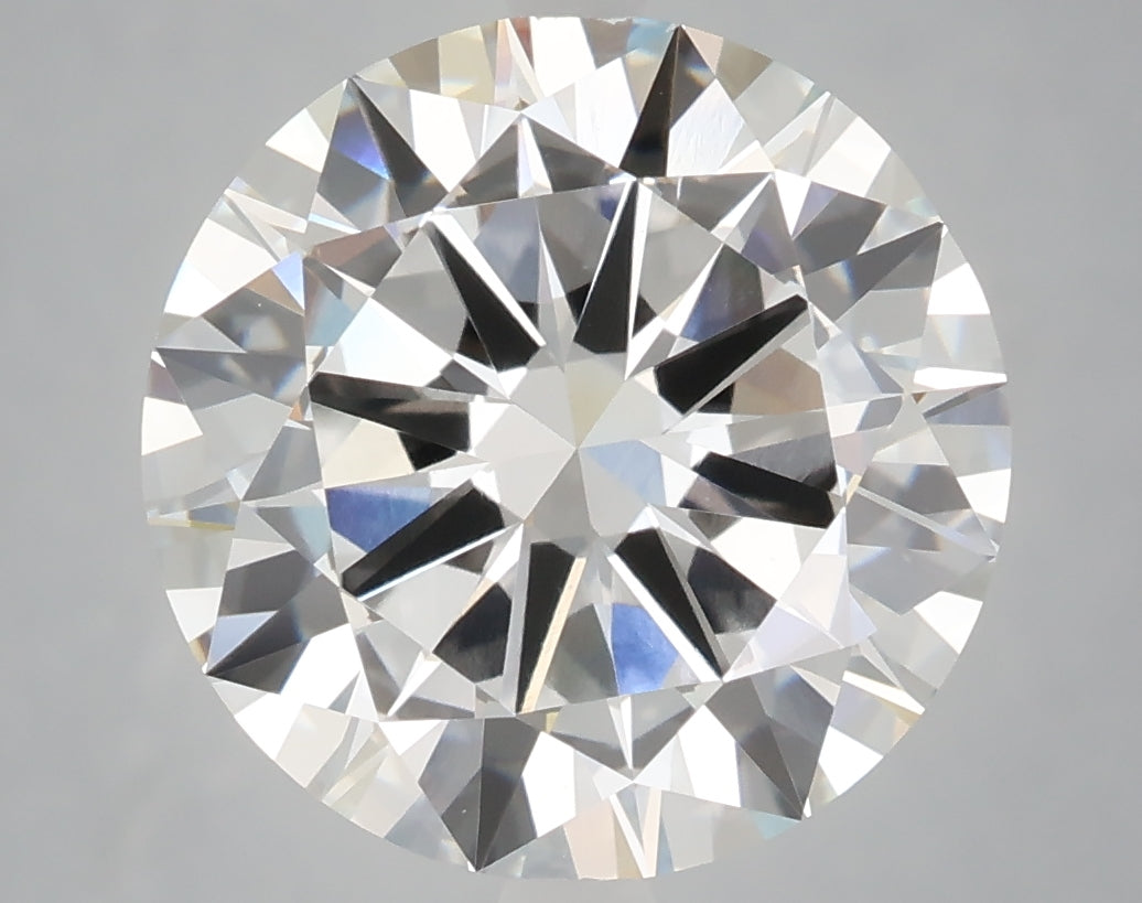 6.01 Carat Round Shaped, Excellent Cut, F Color, VVS2 Clarity, IGI Certified Lab Grown Diamond