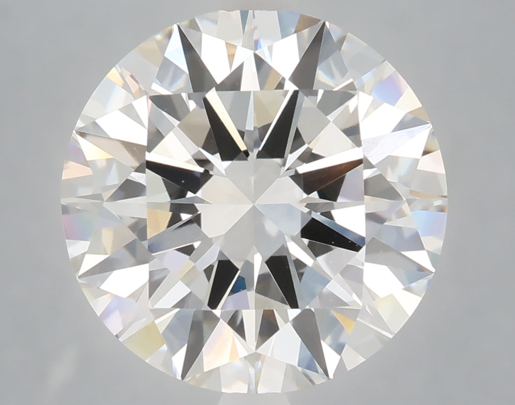 6.05 Carat Round Shaped, Excellent Cut, F Color, VVS2 Clarity, IGI Certified Lab Grown Diamond