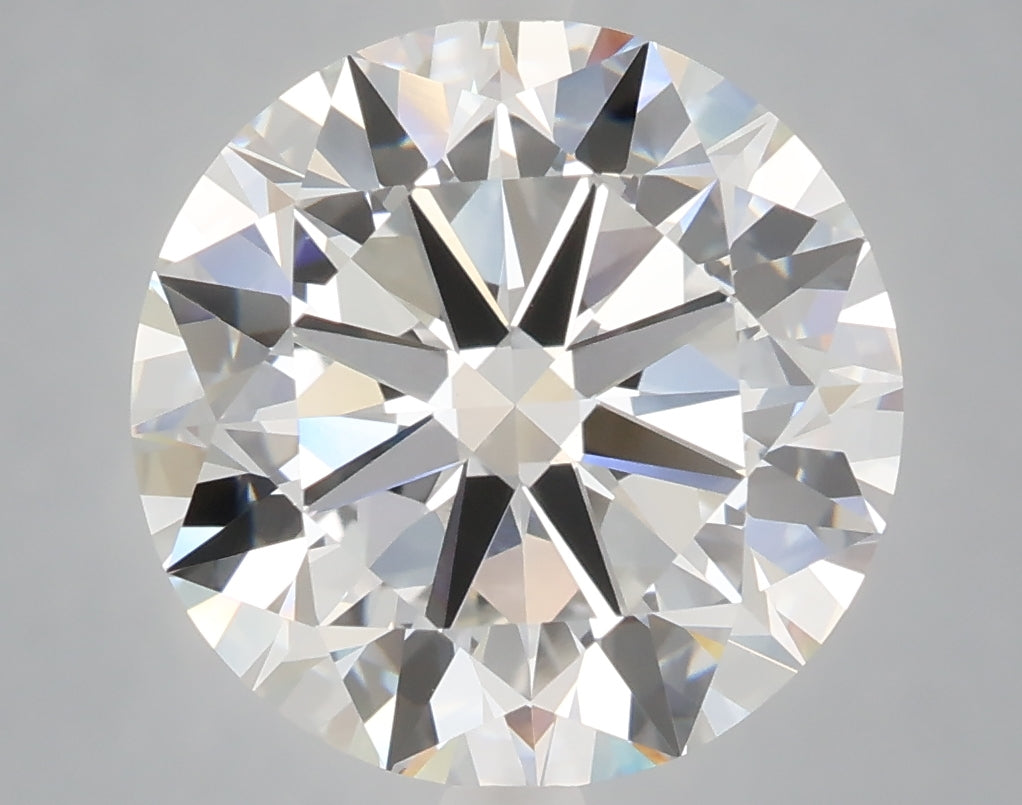 6.00 Carat Round Shaped, Excellent Cut, F Color, VVS2 Clarity, IGI Certified Lab Grown Diamond