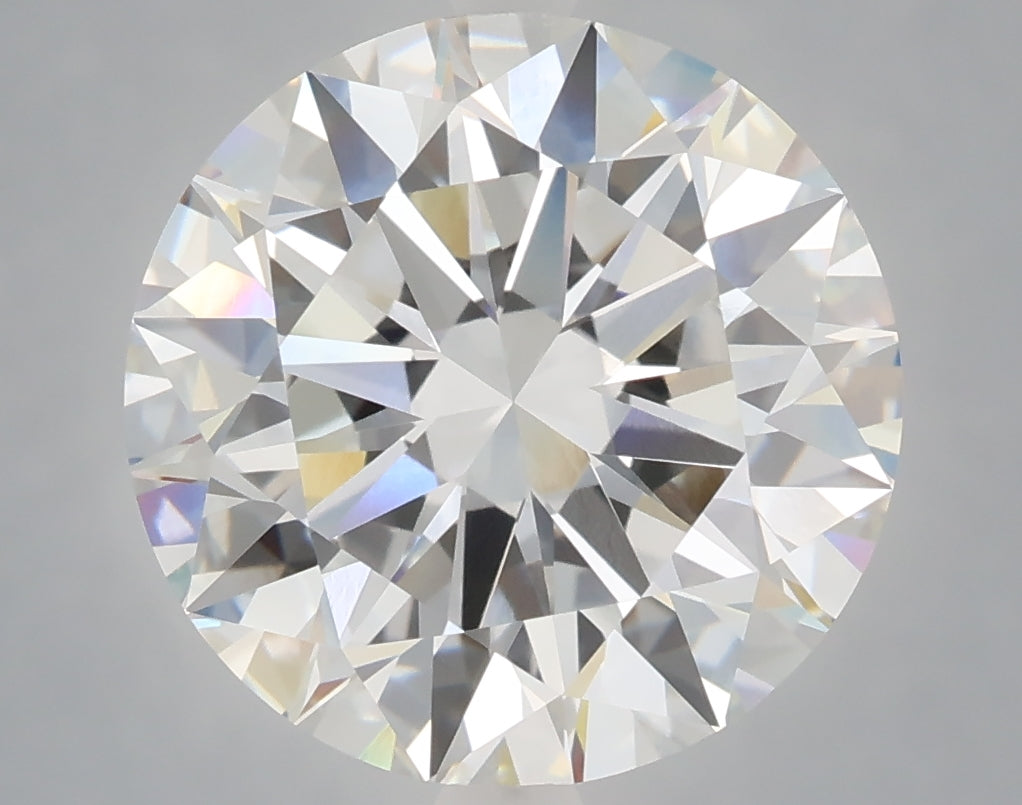 6.02 Carat Round Shaped, Excellent Cut, E Color, VVS2 Clarity, IGI Certified Lab Grown Diamond