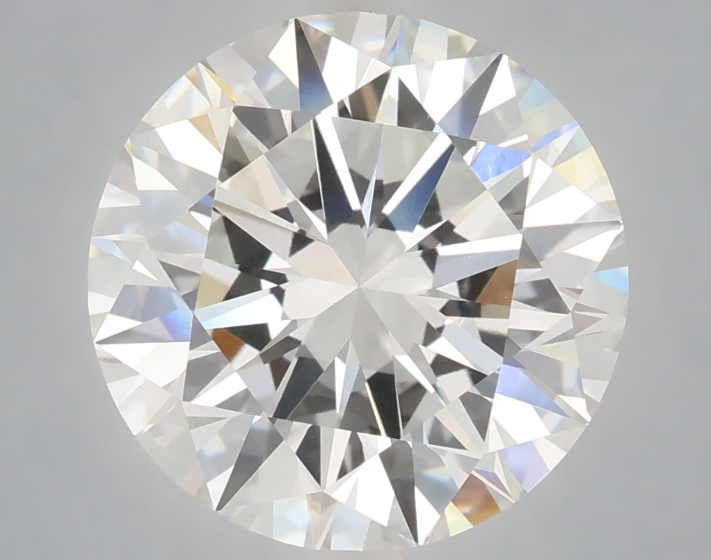 6.04 Carat Round Shaped, Excellent Cut, F Color, VVS2 Clarity, IGI Certified Lab Grown Diamond