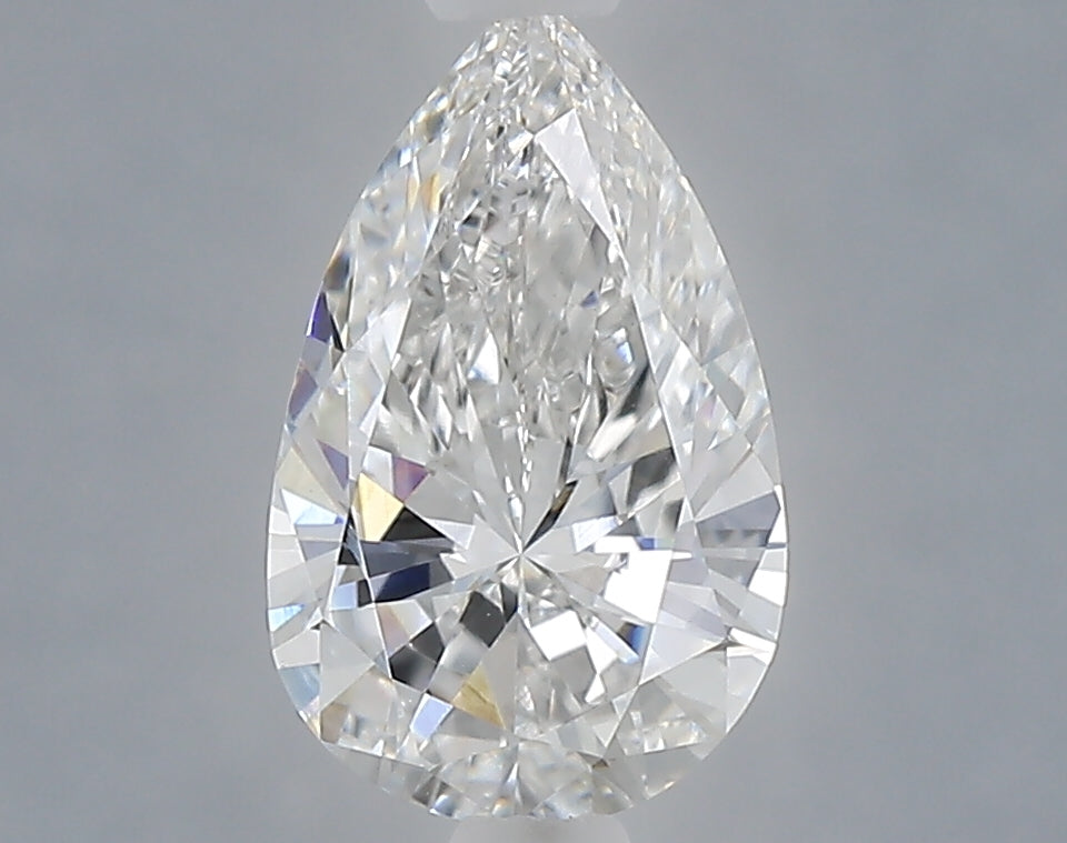 1.06 Carat Pear Shaped, Ideal Cut, E Color, VVS2 Clarity, IGI Certified Lab Grown Diamond