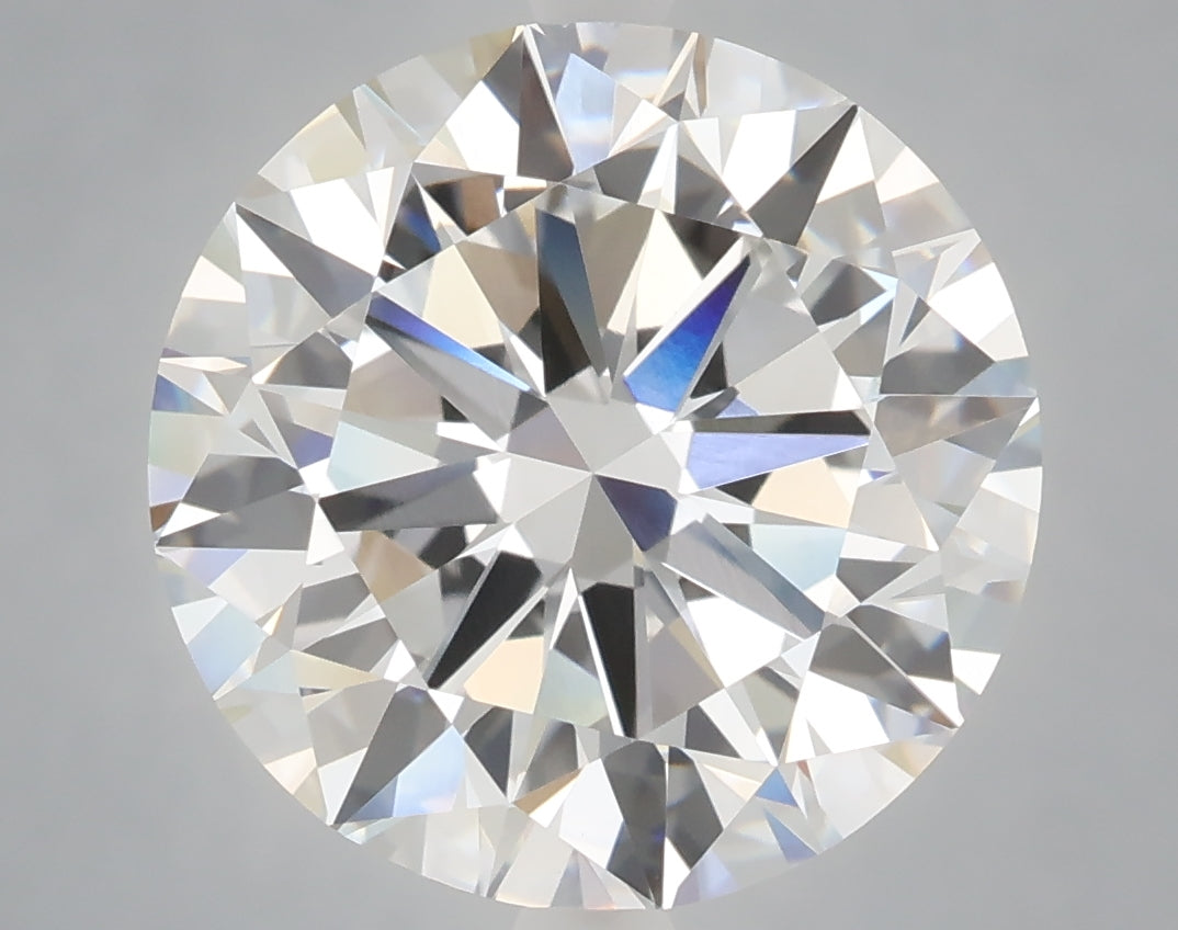 7.01 Carat Round Shaped, Excellent Cut, F Color, VVS2 Clarity, IGI Certified Lab Grown Diamond