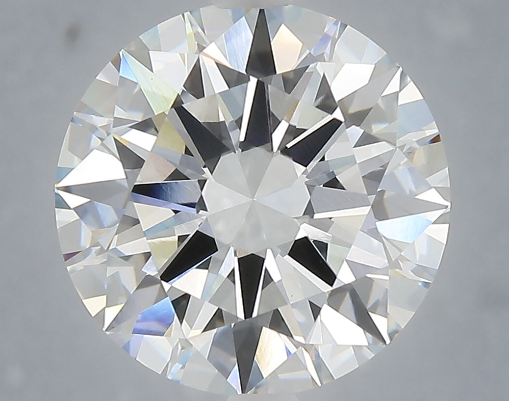 6.04 Carat Round Shaped, Excellent Cut, F Color, VVS2 Clarity, IGI Certified Lab Grown Diamond
