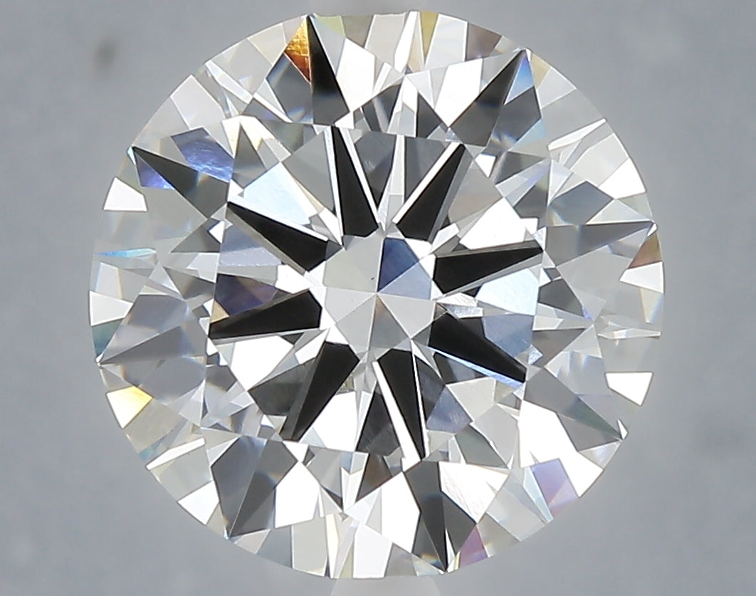 6.02 Carat Round Shaped, Excellent Cut, F Color, VVS2 Clarity, IGI Certified Lab Grown Diamond