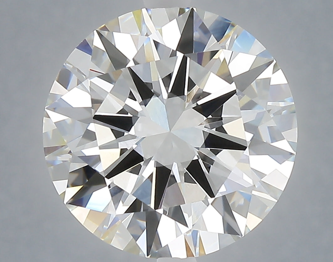 6.00 Carat Round Shaped, Excellent Cut, F Color, VVS2 Clarity, IGI Certified Lab Grown Diamond