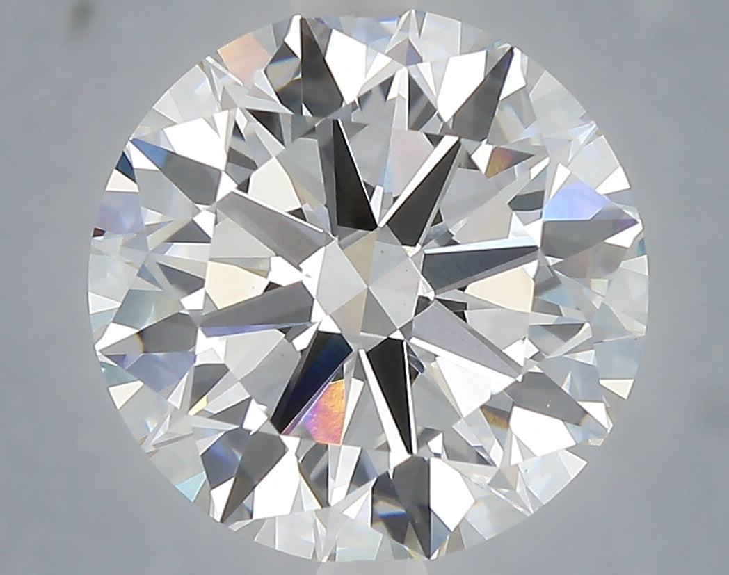 5.03 Carat Round Shaped, Excellent Cut, F Color, VVS2 Clarity, IGI Certified Lab Grown Diamond