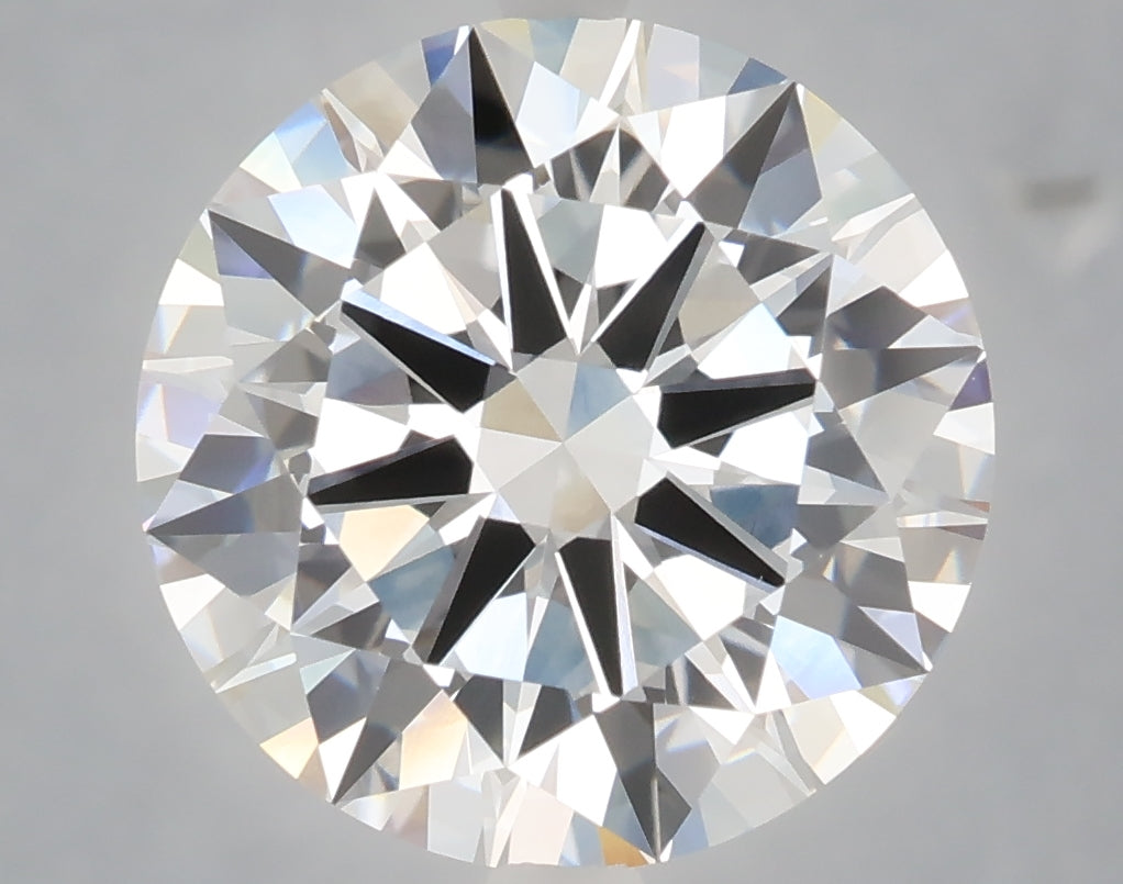 6.03 Carat Round Shaped, Excellent Cut, F Color, VVS2 Clarity, IGI Certified Lab Grown Diamond